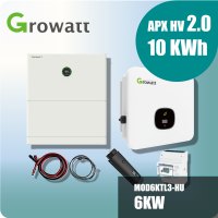 Growatt Komplettset MOD6KTL3-HU 6kw Hybridwechselrichter 3-phasig & APX 2.0 10.0M-S3 10kWh Hochvolt-Solarspeicher
