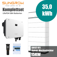 Sungrow Komplettset SH15T-V11 15kW Hybridwechselrichter...