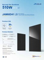 1 Stk. JA Solar 500Wp N-Type Glas-Glas Full Black...