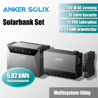 Anker Solix Solarbank 4 E5000 Pro + Power Dock + Smart...