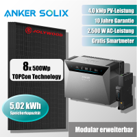Anker Solix Solarbank 4 E5000 Pro + Smart Meter Gen 2 3...