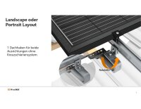 Clenergy SolarRoof Pro 2.0 PV-ezRack Schrägdach-Unterkonstruktion Komplettset für 22 PV-Module