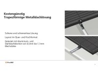 Clenergy SolarRoof Pro 2.0 PV-ezRack Schrägdach-Unterkonstruktion Komplettset für 40 PV-Module