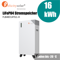 Felicitysolar FLB48314TG1-H 16kWh LiFePO4 Niedervolt-Batteriespeicher 51,2V mit Heizfunktion