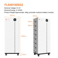 Felicitysolar FLS48100SG2 20,48kWh LiFePO4 Niedervolt-Batteriespeicher-Set