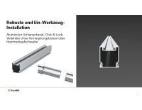 Clenergy SolarRoof Pro 2.0 PV-ezRack Schrägdach-Unterkonstruktion Komplettset für 16 PV-Module