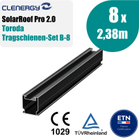 Clenergy SolarRoof Pro 2.0 Toroda Tragschienen-Set B-8...