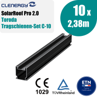 Clenergy SolarRoof Pro 2.0 Toroda Tragschienen-Set C-10...